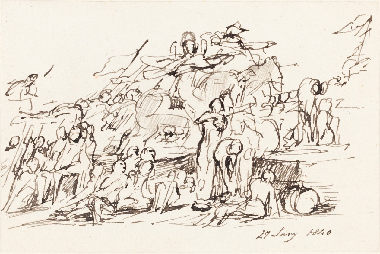 Slagveld door Sir David Wilkie