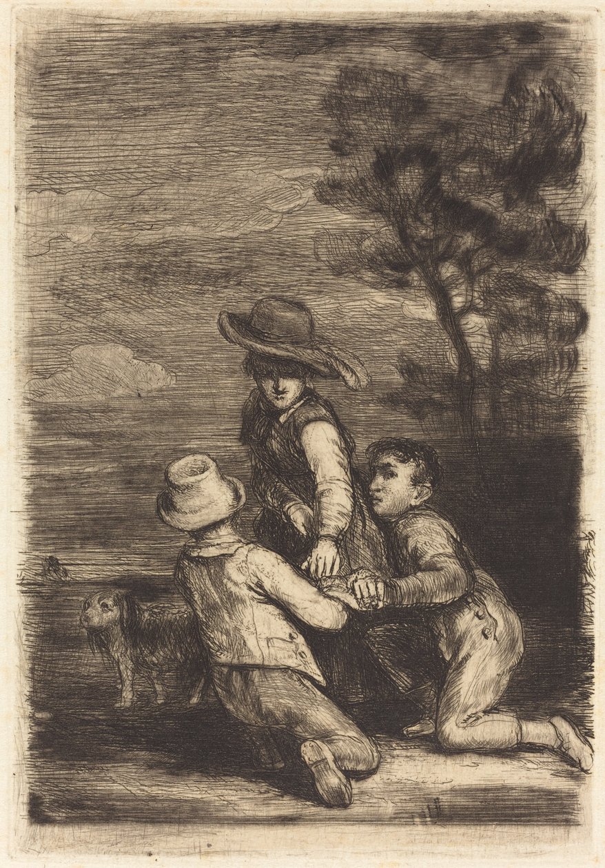 De draagstoel door Sir David Wilkie