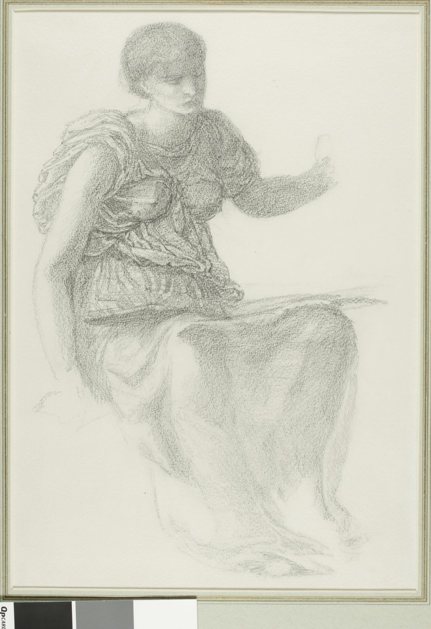 Studie voor een van de schikgodinnen door Sir Edward Burne Jones