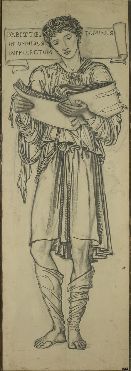 Timotheüs (Cartoon voor het oostelijke raam van de Lady Chapel) door Sir Edward Burne Jones