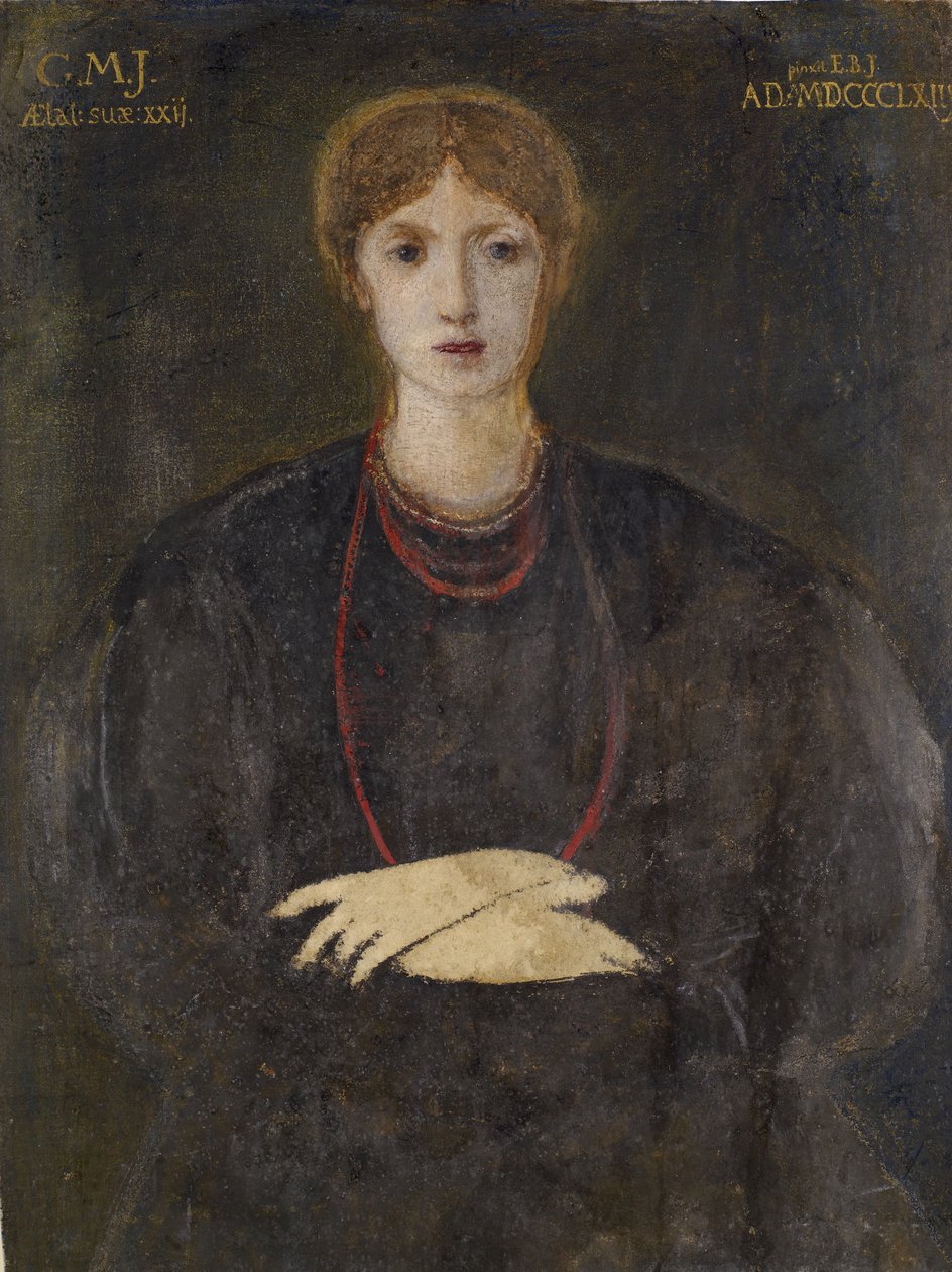 Portret van Georgiana Burne-Jones 1840-1920, 1863 door Sir Edward Coley Burne Jones