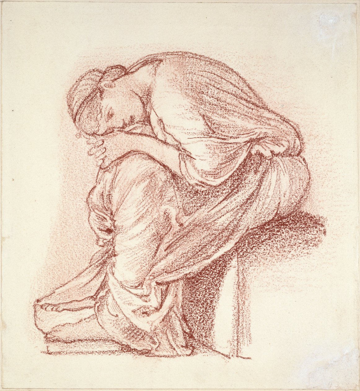 Zittende figuur van een vrouw, eind 19e eeuw door Sir Edward Coley Burne Jones
