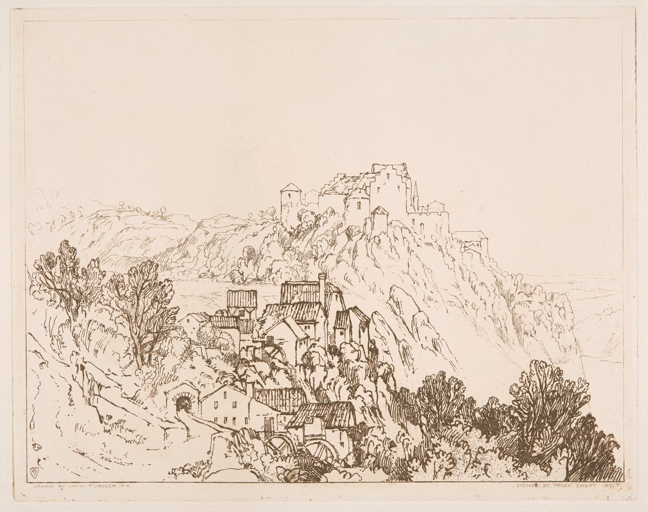 Watervallen van de Rijn, Schaffhausen door Sir Frank Short
