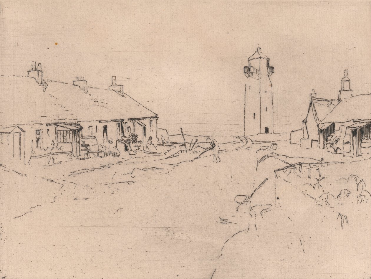 Southerness Vuurtoren door Sir Frank Short