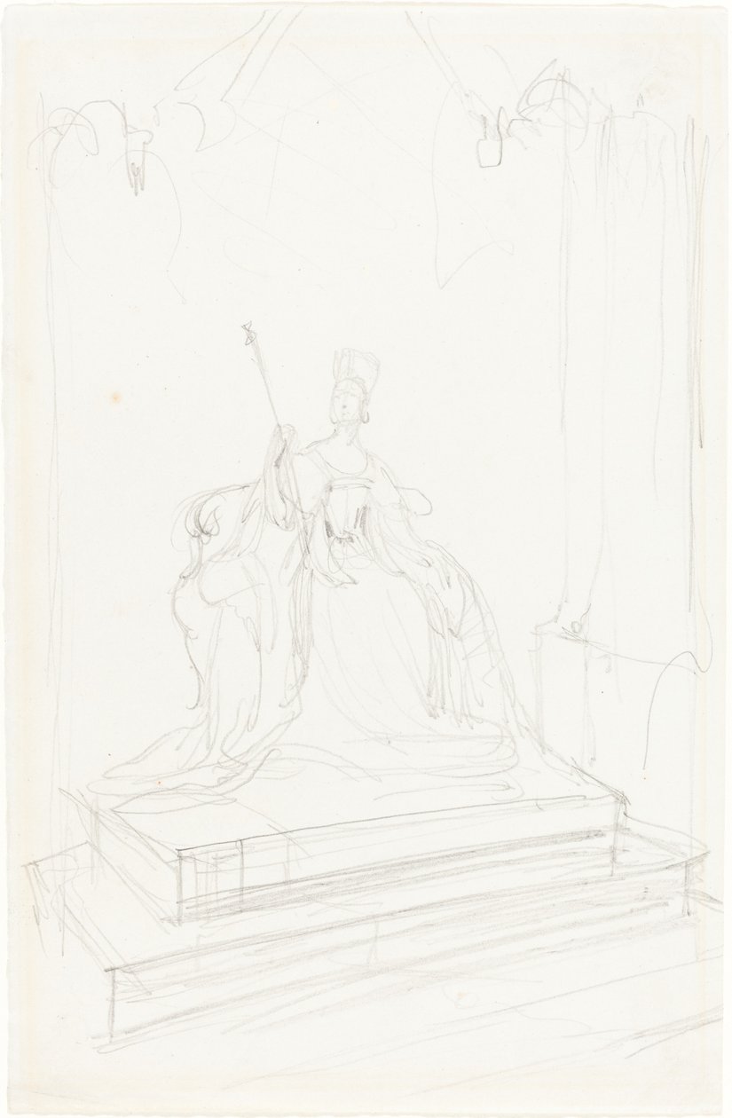 Studie voor "Koningin Victoria" door Sir George Hayter