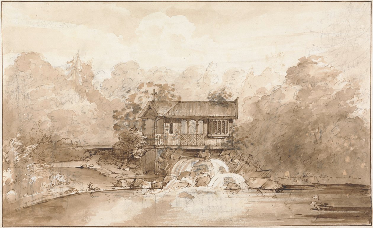 Ontwerp voor de Hermitage, Virginia Water door Sir Jeffry Wyatville
