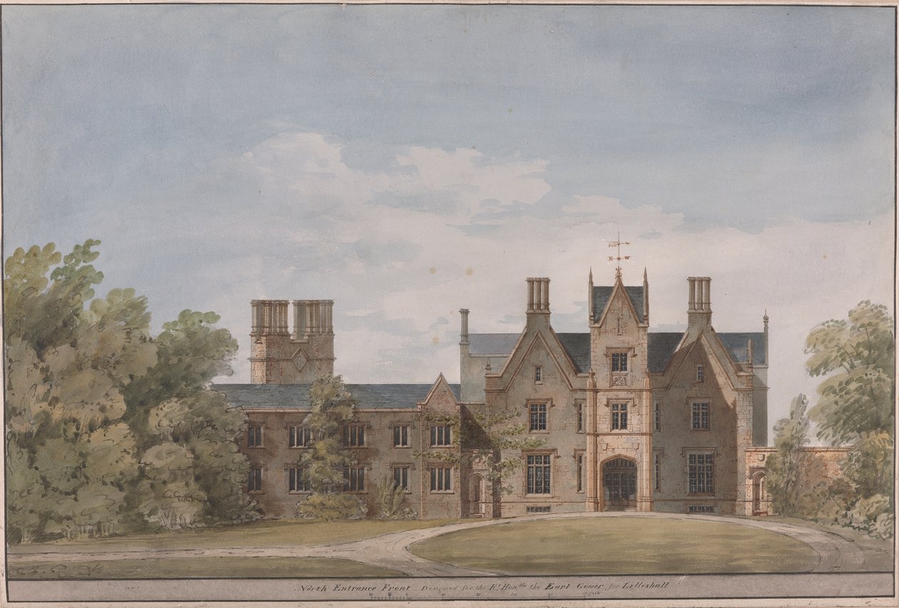 Lilleshall, Shropshire: Noordelijke ingang door Sir Jeffry Wyatville