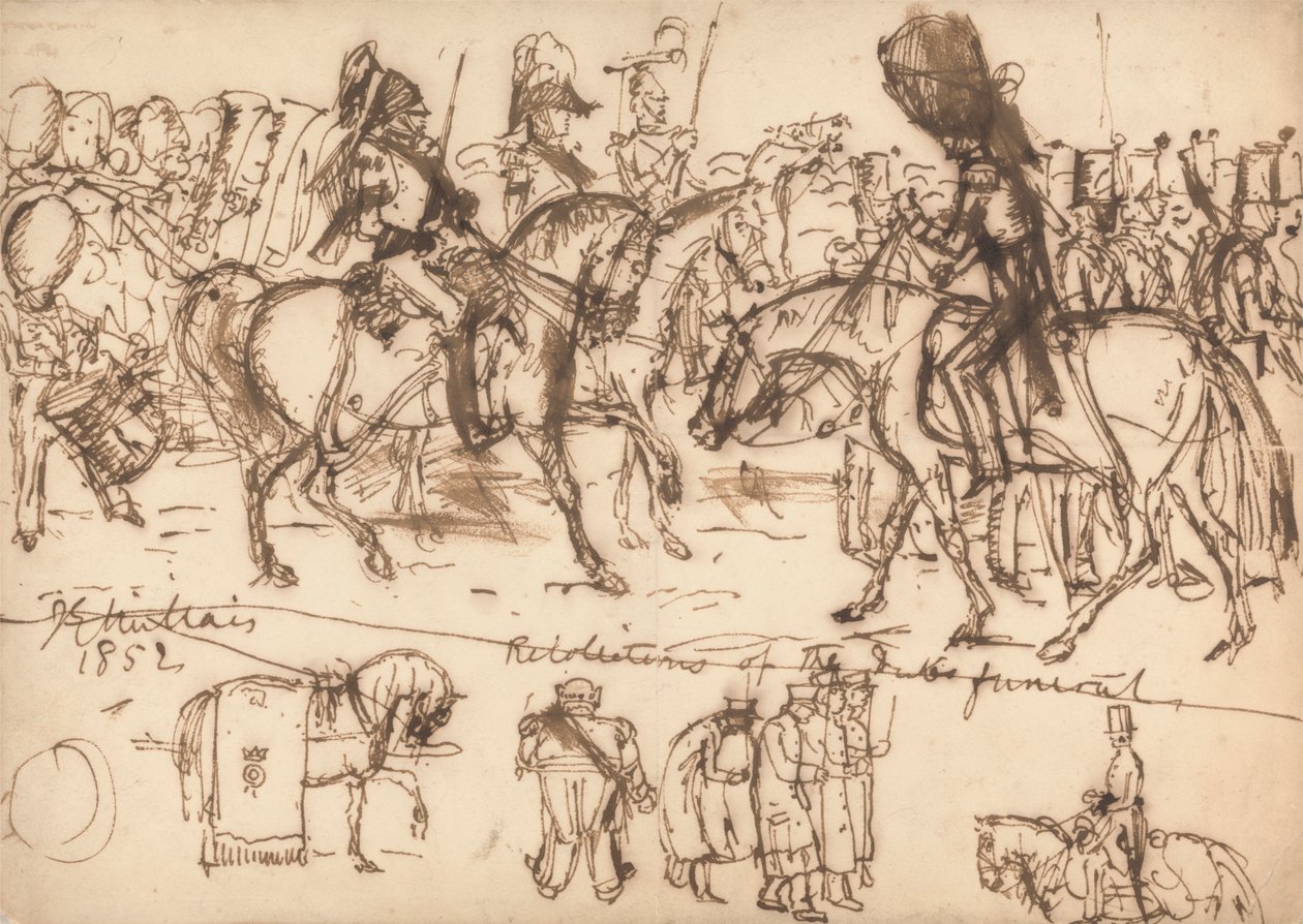 De Begrafenis van de Hertog van Wellington door Sir John Everett Millais