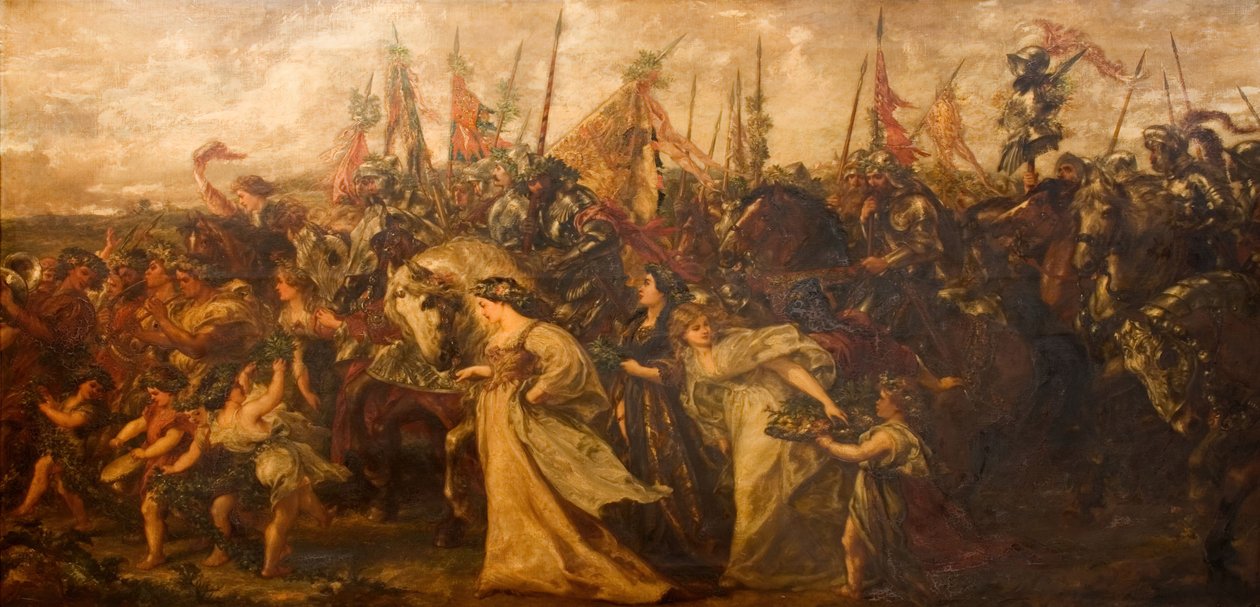 De terugkeer van de overwinnaars, 1878-1879 door Sir John Gilbert