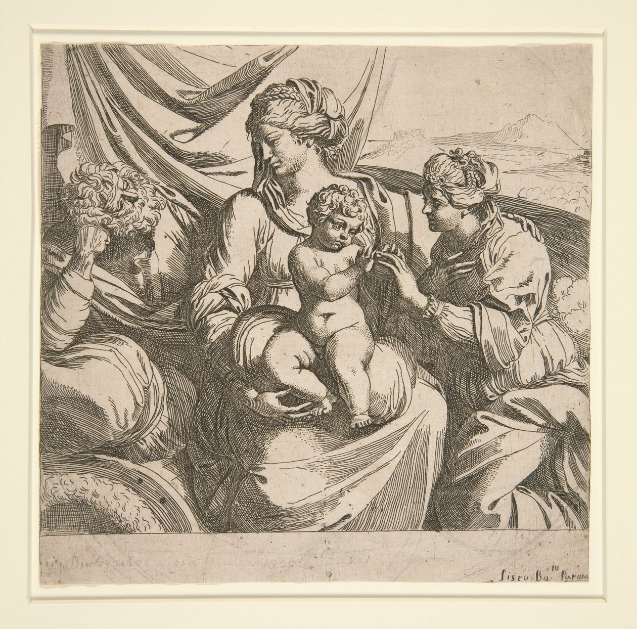 Huwelijk van St. Catherine door Sisto Badalocchio
