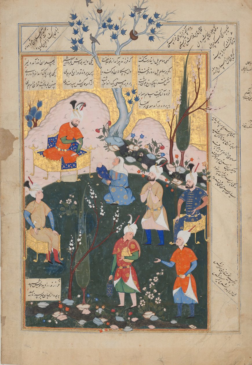 Geboorte van Zal, Folio uit een Shahnama Boek der Koningen door Siyavush