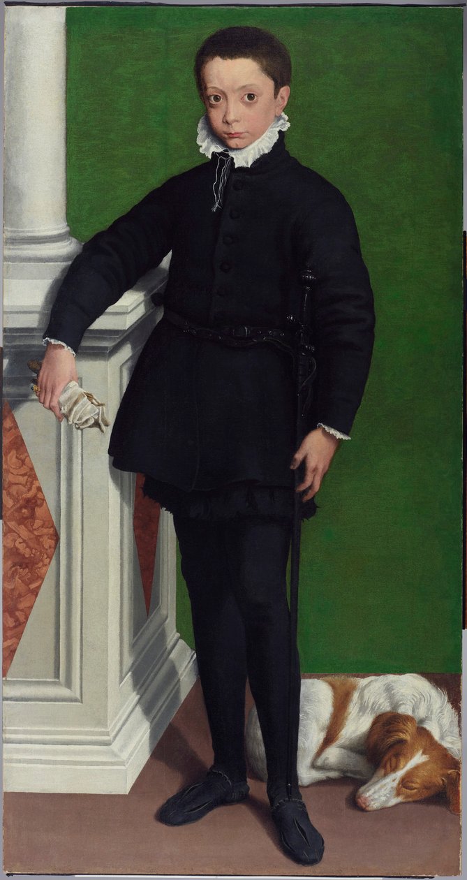 Portret van markies Massimiliano Stampa door Sofonisba Anguissola