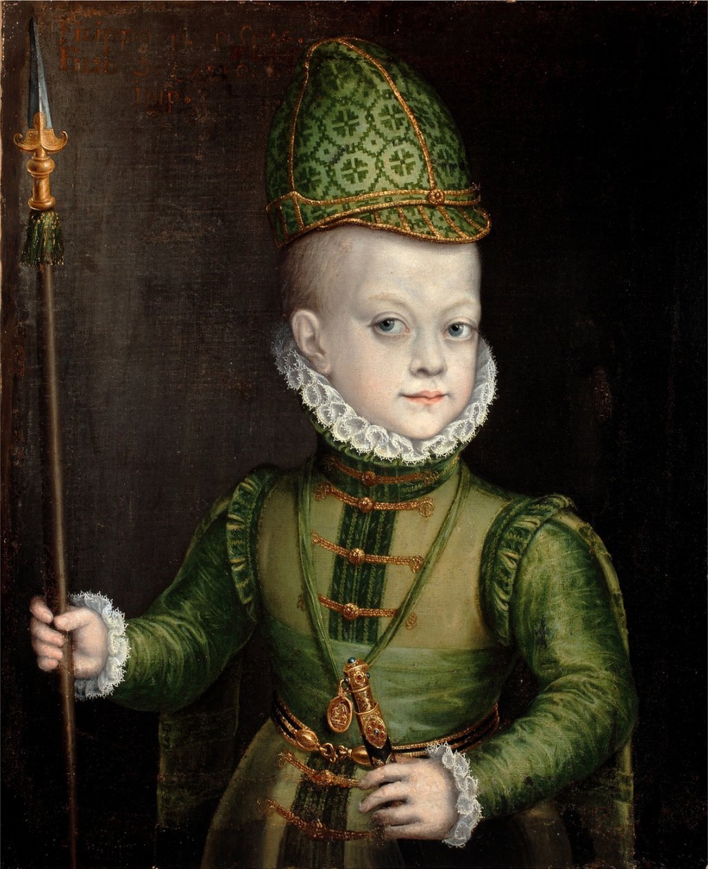 Portret van een jongen aan het Spaanse hof door Sofonisba Anguissola