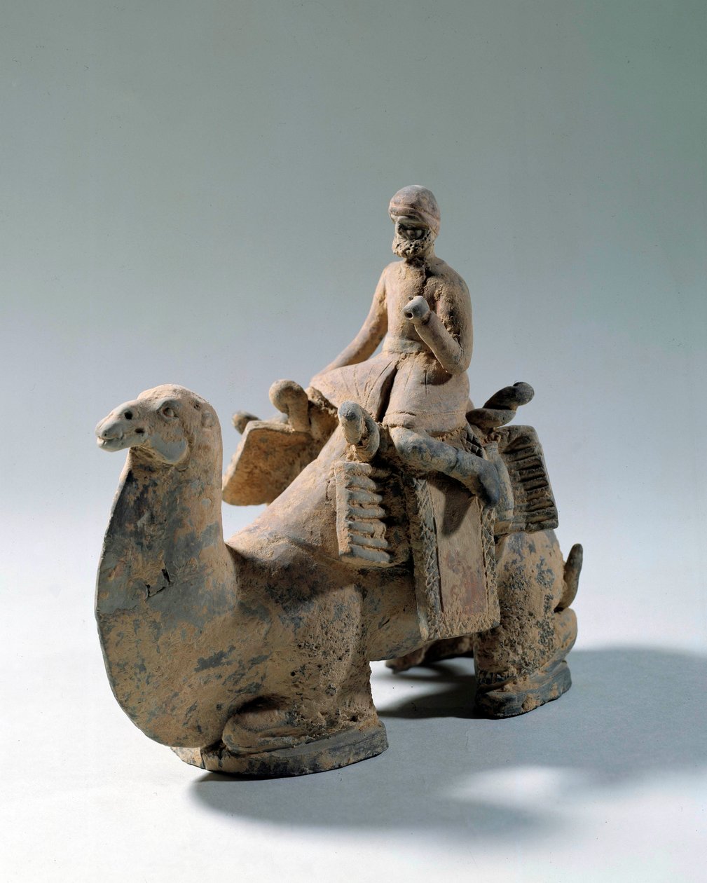 Sogdische beschaving: kameel en kameel, transport van zijde door Sogdian Sogdian