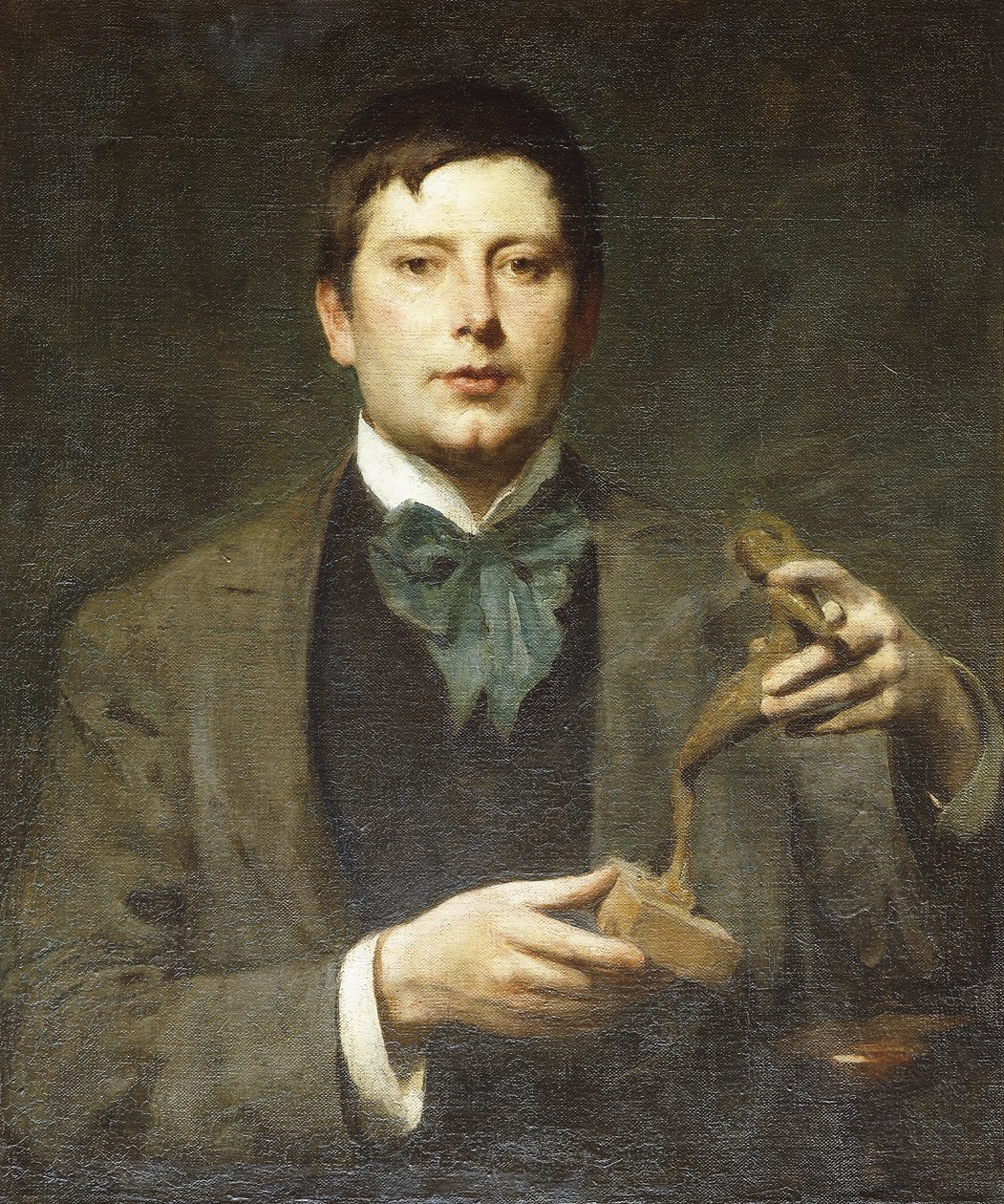 Portret van de beeldhouwer George Frampton door Solomon Joseph Solomon