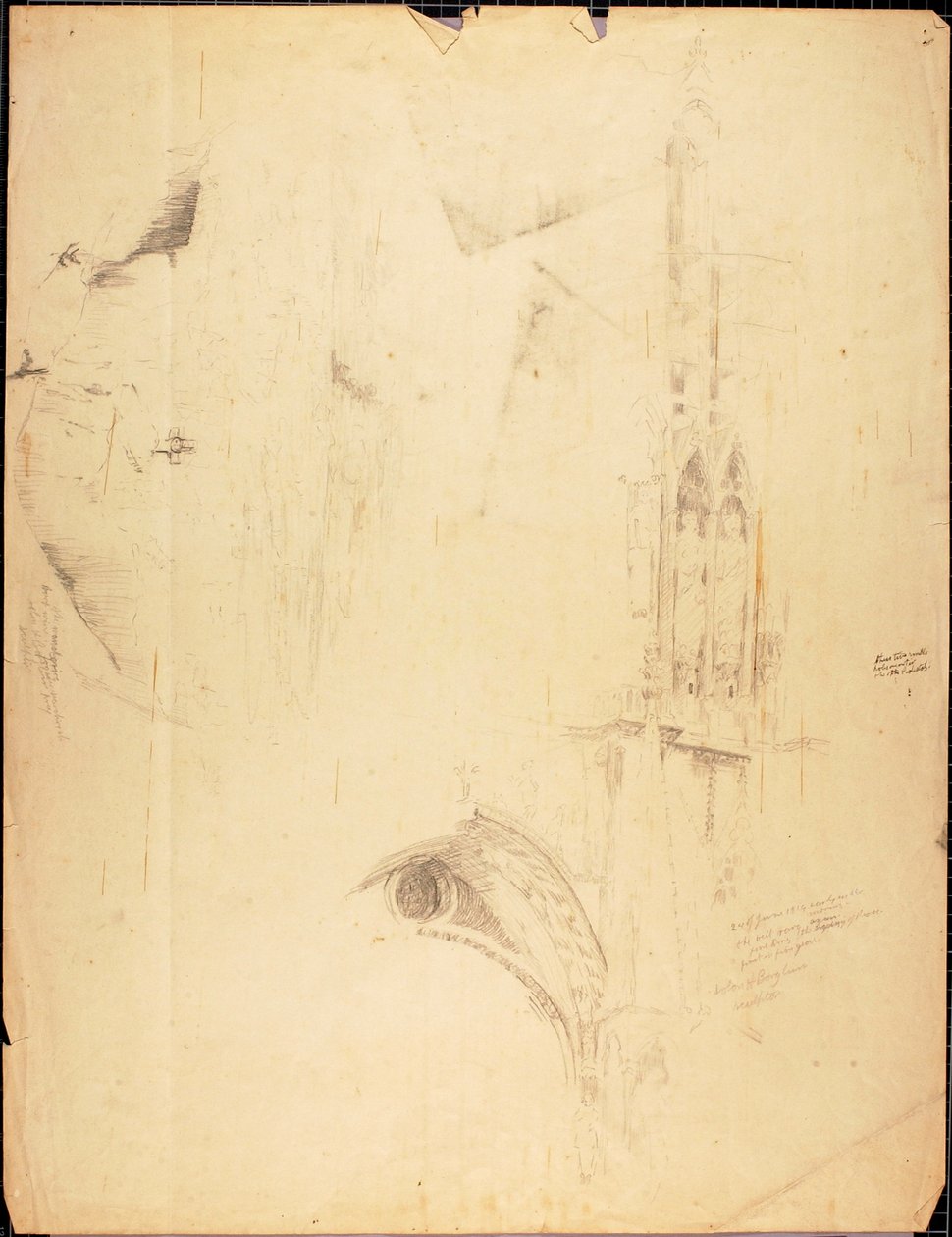 Kathedraal Studie door Solon H. Borglum
