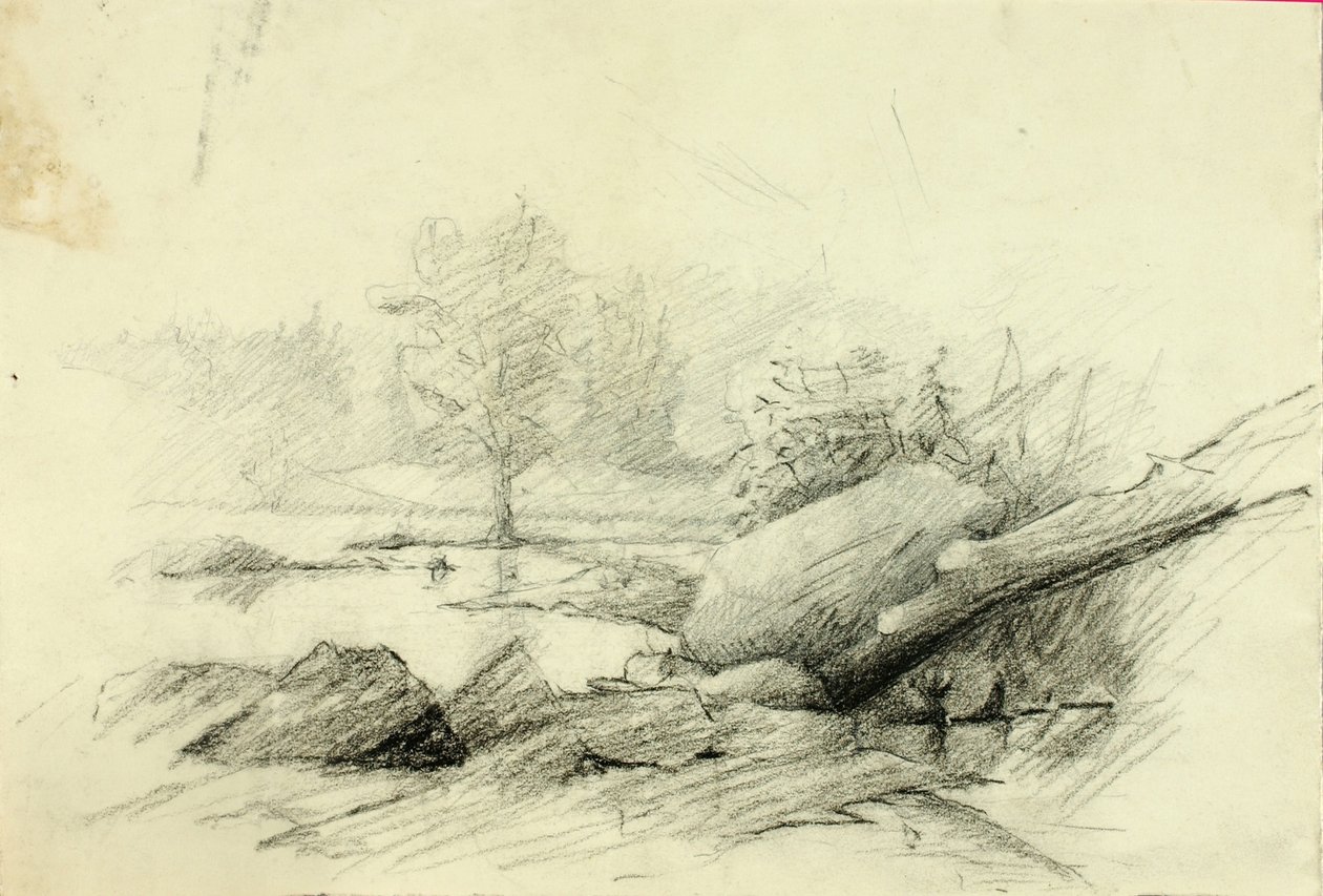 Landschap door Solon H. Borglum