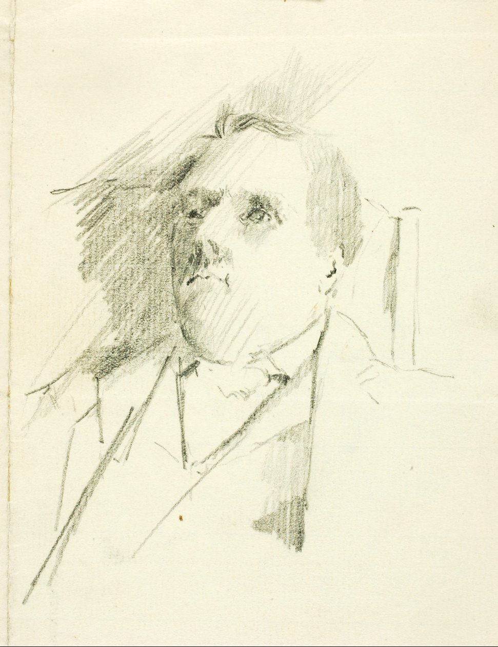 Portretstudie door Solon H. Borglum