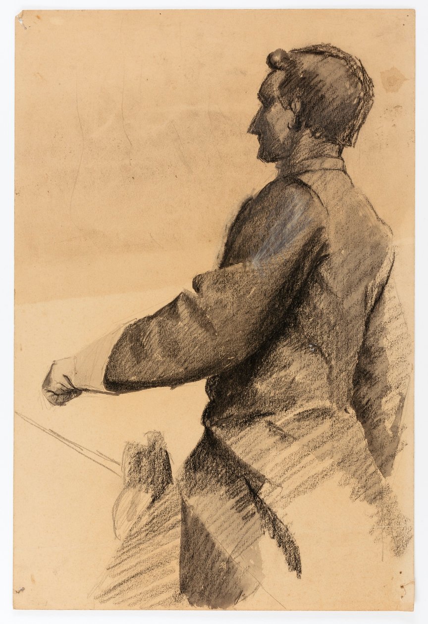 Studie voor ruitermonument (Gen. John B. Gordon) door Solon H. Borglum
