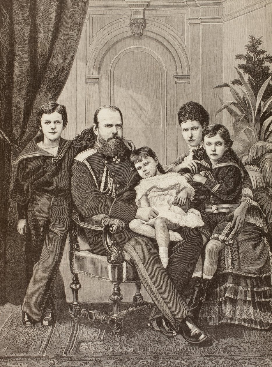 Alexander III van Rusland en zijn familie, uit 