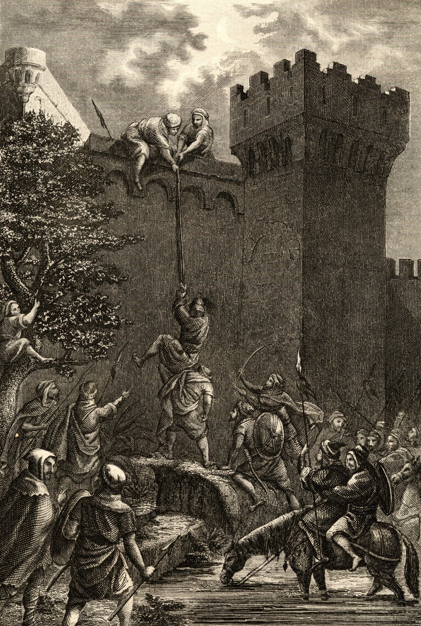 De inname van Cordoba door de Arabieren in 712 AD door Spanish School