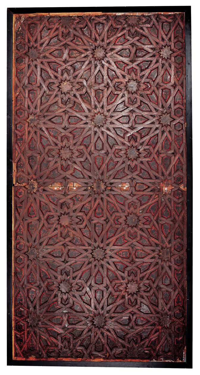 Een Mudejar geometrisch plafond, Zuid-Spanje, waarschijnlijk Sevilla door Spanish School