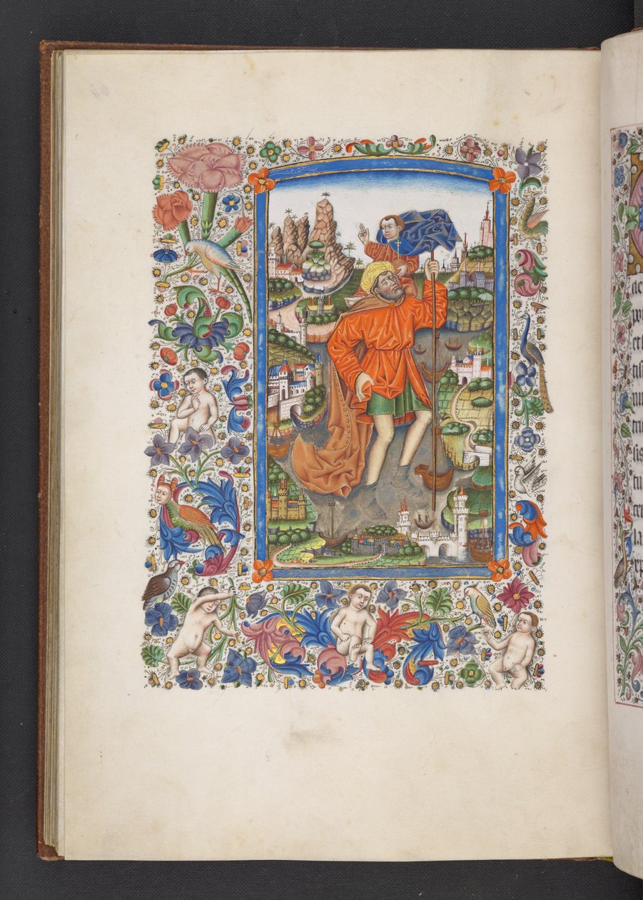 Sint Christoffel draagt het Christuskind, 