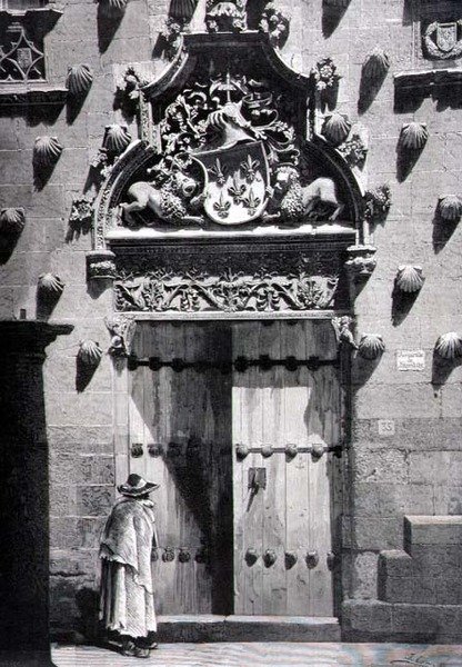 Deur van Casa de las Conchas, Salamanca door Spanish School