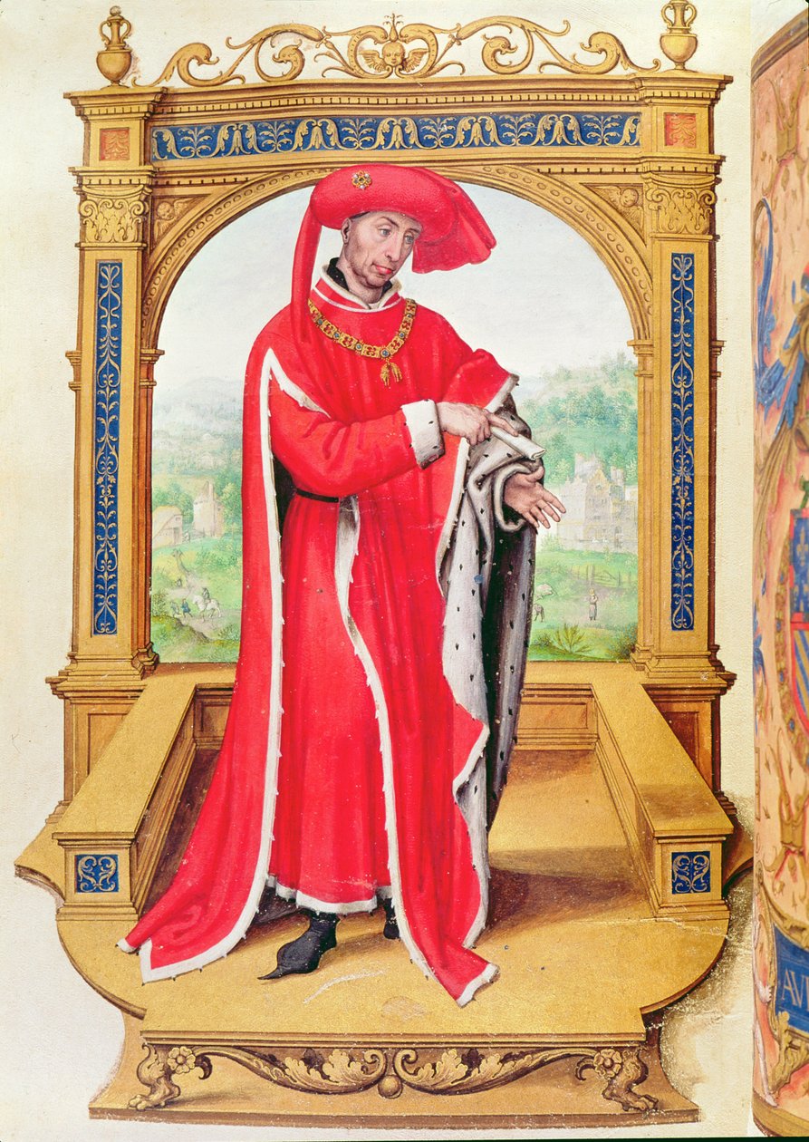 Filips de Goede (1396-1467) Hertog van Bourgondië, oprichter van de Orde van het Gulden Vlies, uit de Statuten van de Toison d