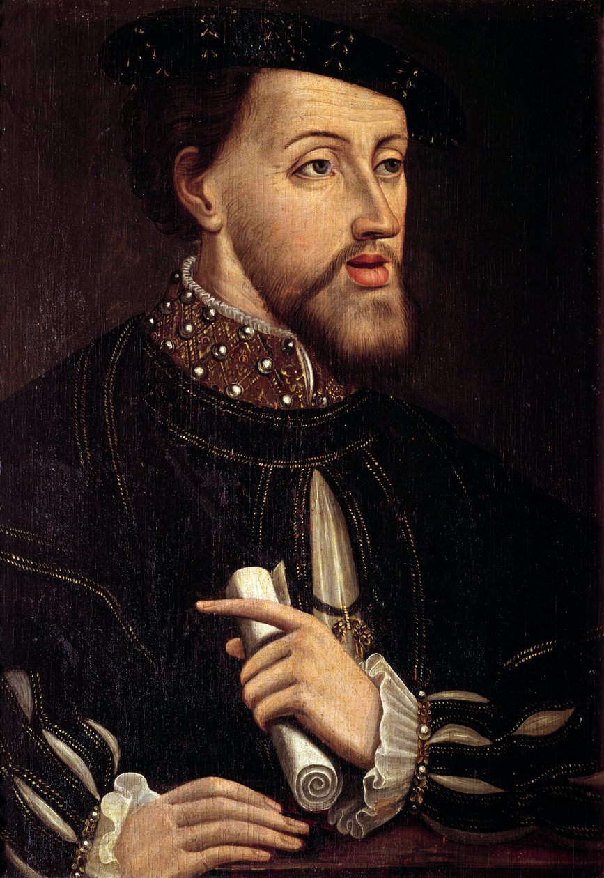Portret van Karel V, keizer van Duitsland door Spanish School