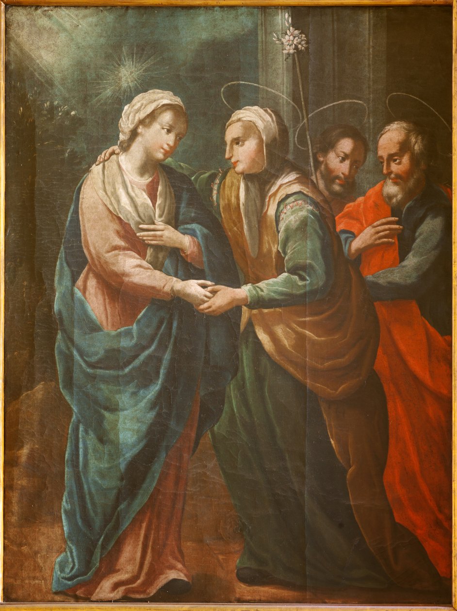Heiligdom (Santuario de Queralt). De kerk. Interieur. Schilderij. 19e eeuw door Spanish School