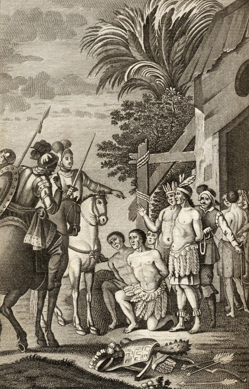 De Spaanse verovering van Chili door Alonso de Ercilla, uit 
