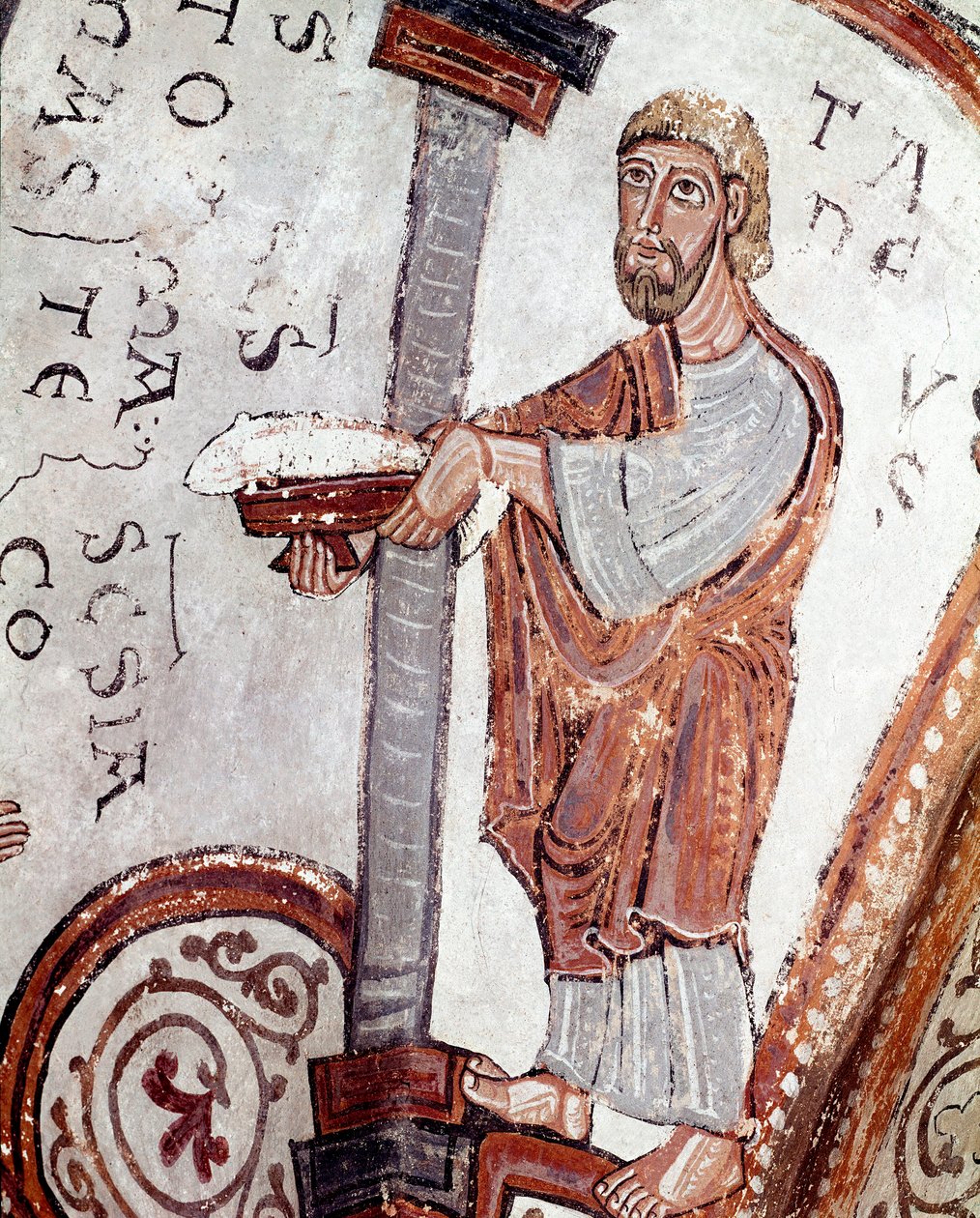 De cyclus van de maanden: een dienaar biedt vis aan (detail) door Spanish School