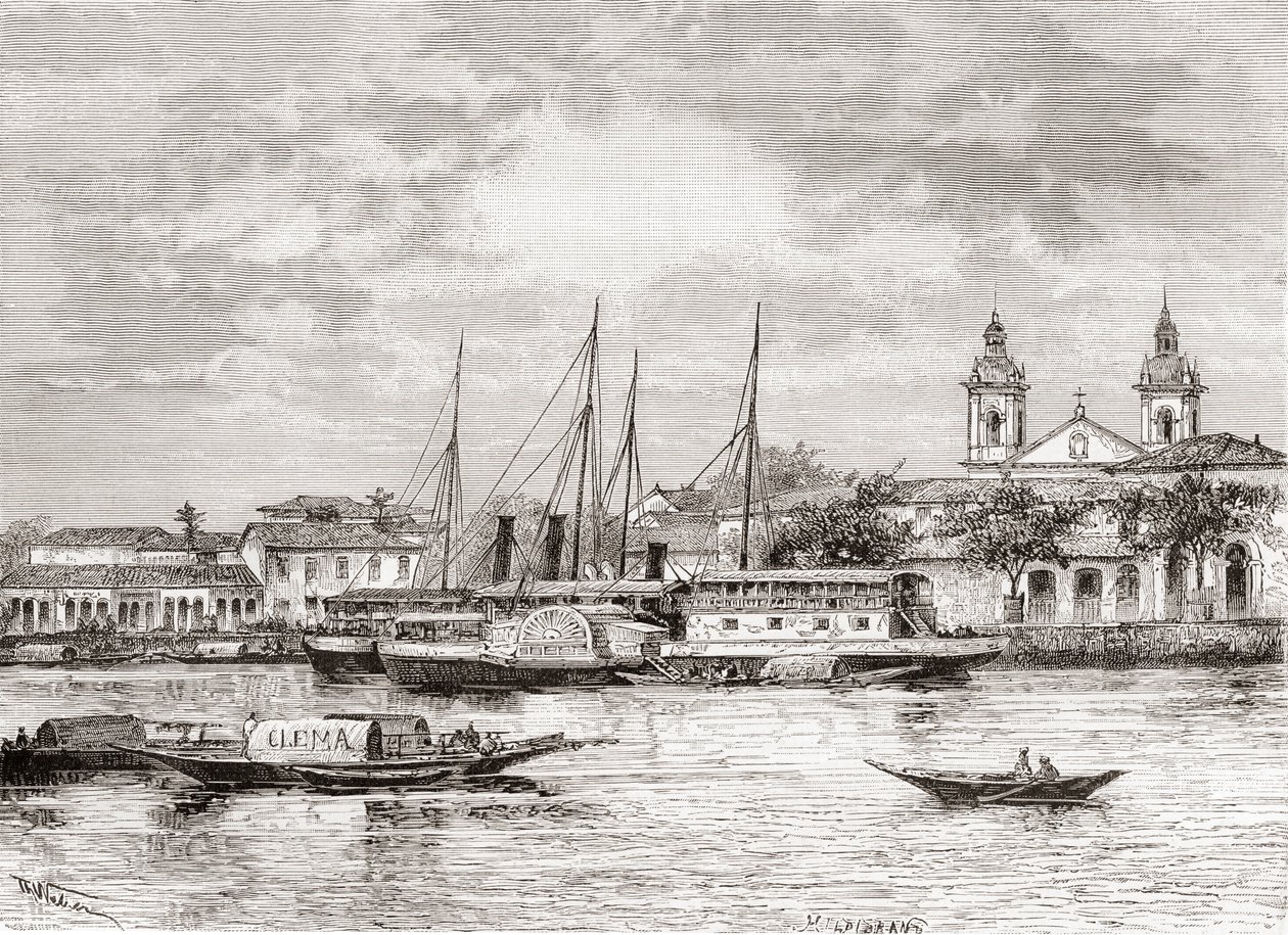 De haven van Manaus, Amazonas Staat, Noord-Brazilië door Spanish School