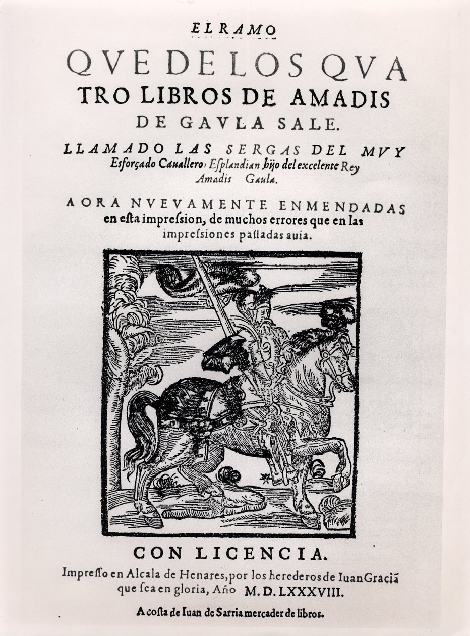 Titelpagina van Amadis de Gaula, 1588 door Spanish School