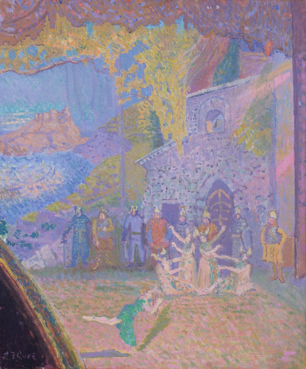 De dans van de geest van Ierland, de Alhambra Music Hall, 1910 door Spencer Frederick Gore