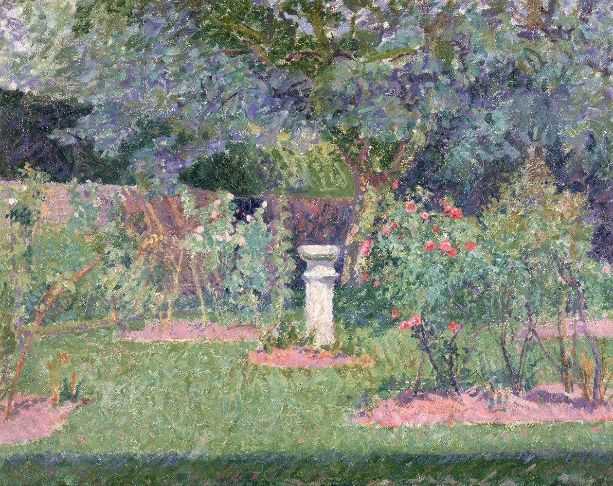 De tuin in Hertingfordbury, 1908 door Spencer Frederick Gore