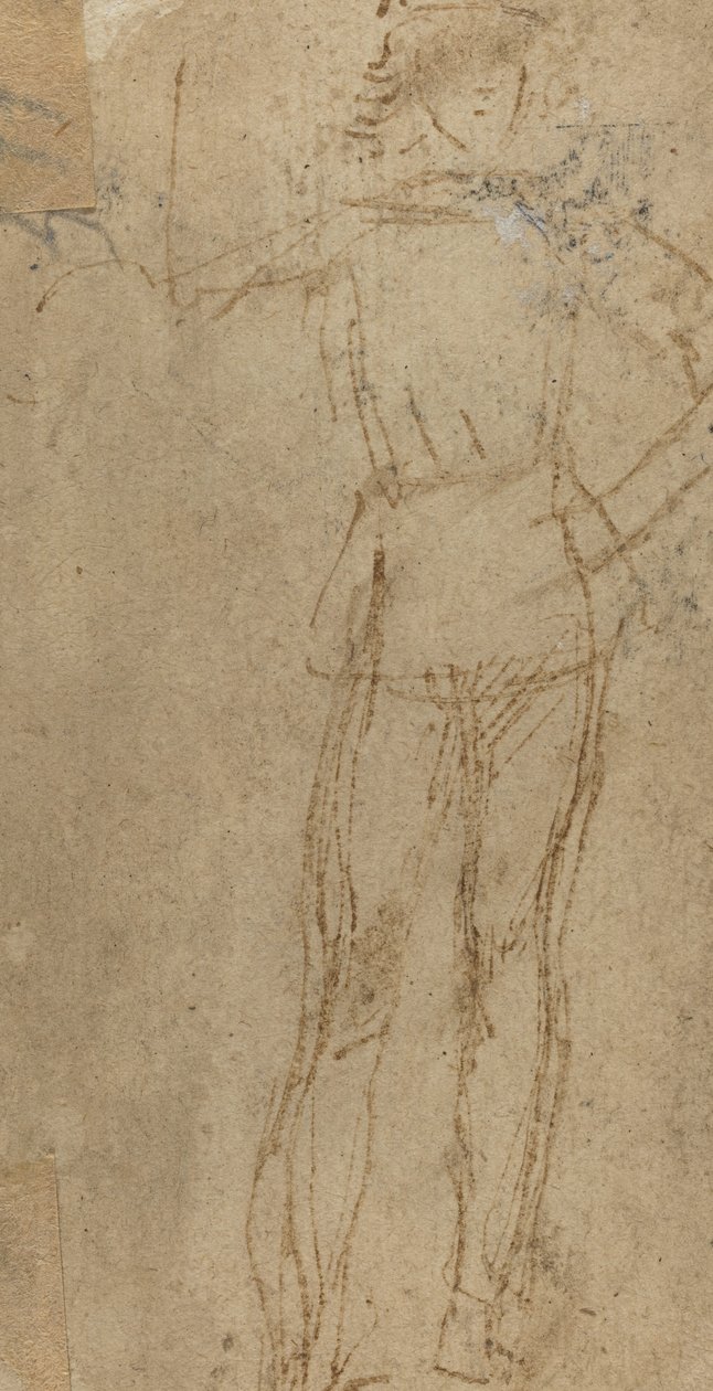 Staande Jonge Man [verso] door Sperandio