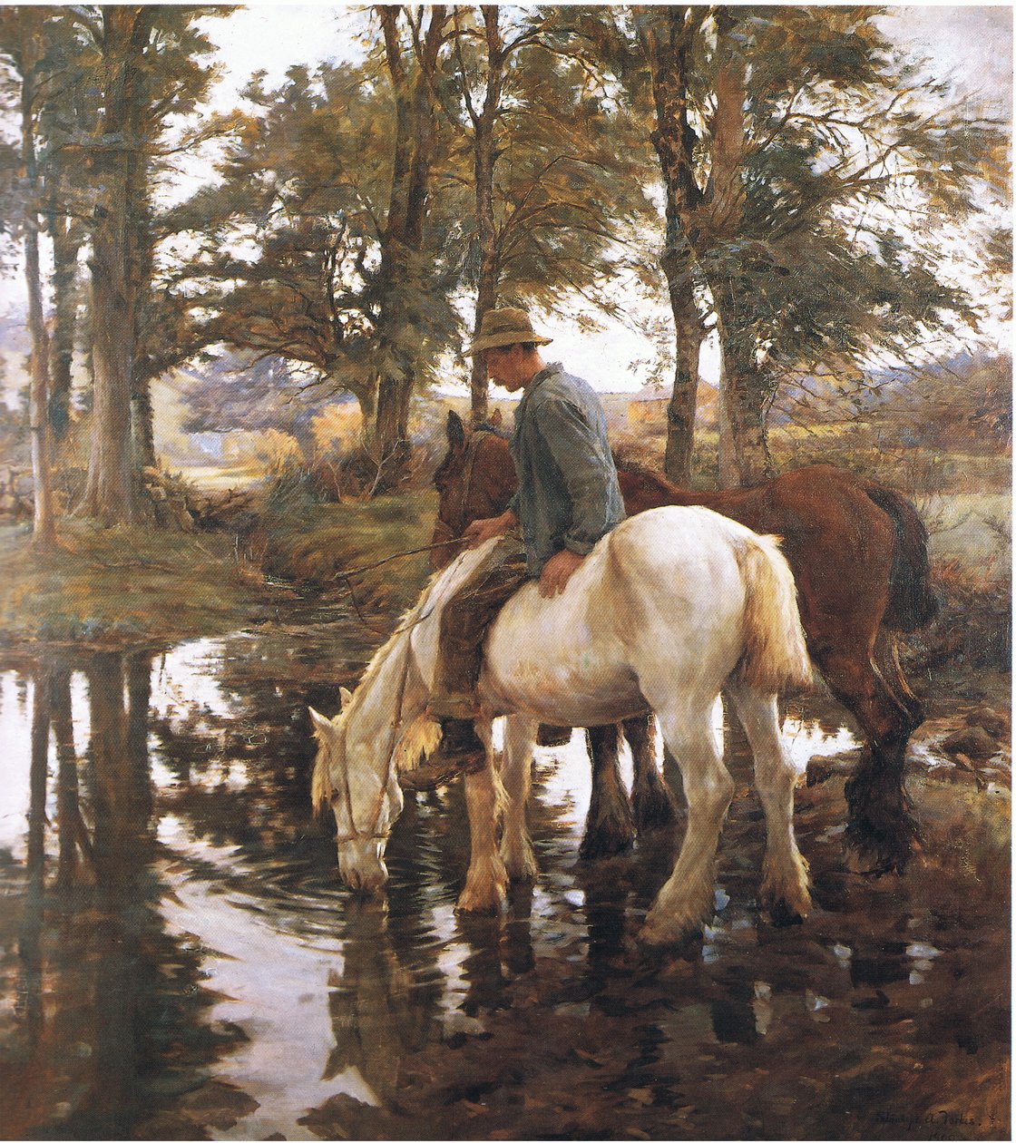 De Drinkplaats door Stanhope Alexander Forbes