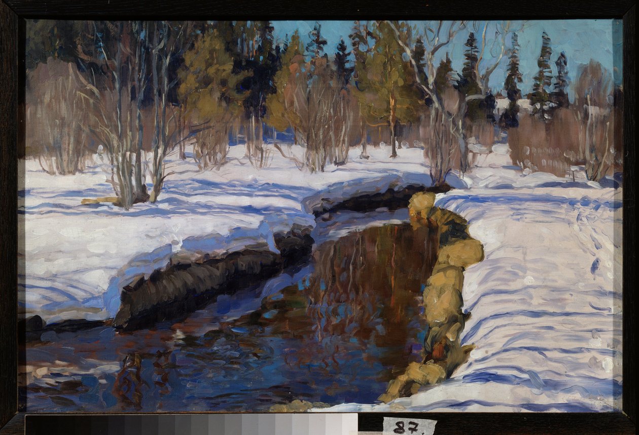 Winter door Stanislav Joulianovitch Joukovski