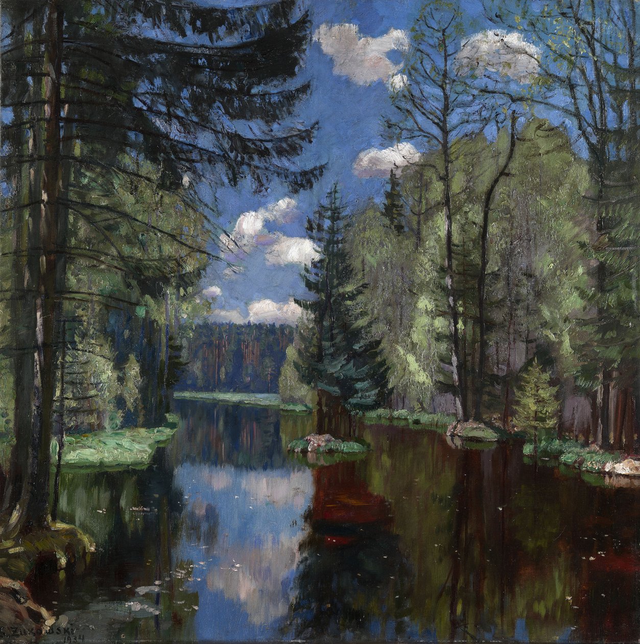 Bosmeer, 1934 door Stanislav Julianovic Zukovskij