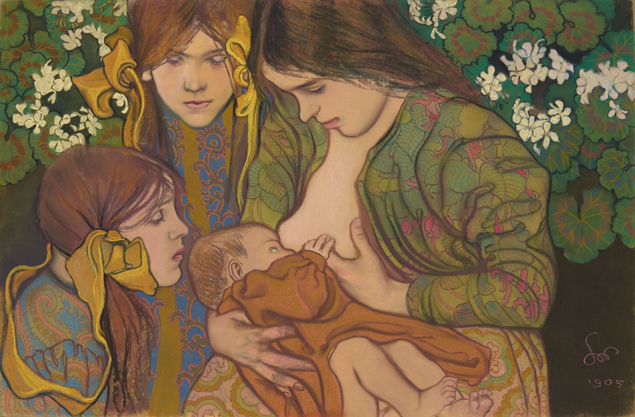 Moederschap door Stanislaw Wyspianski