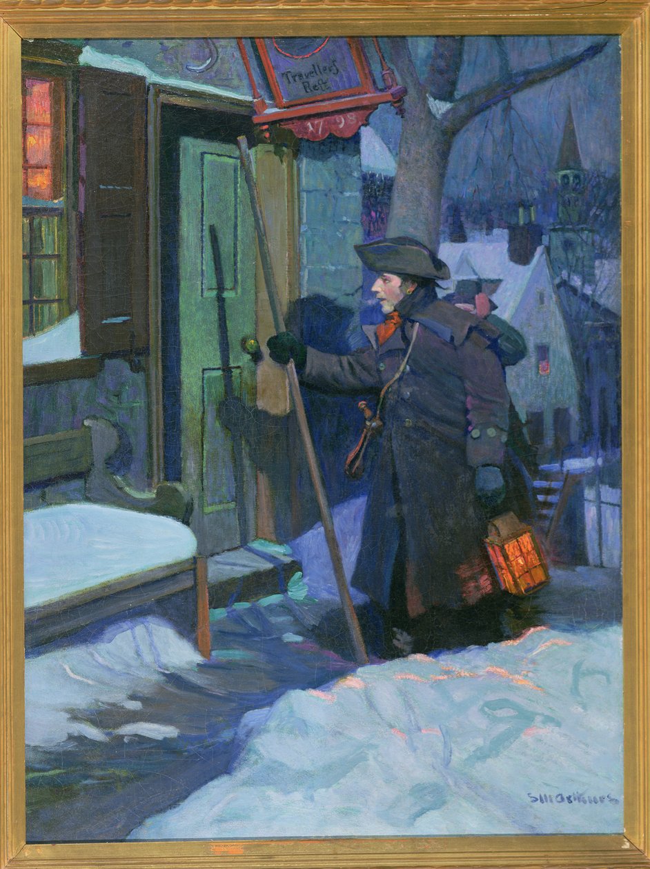Oudejaarsavond (of De Nachtwacht) door Stanley Massey Arthurs