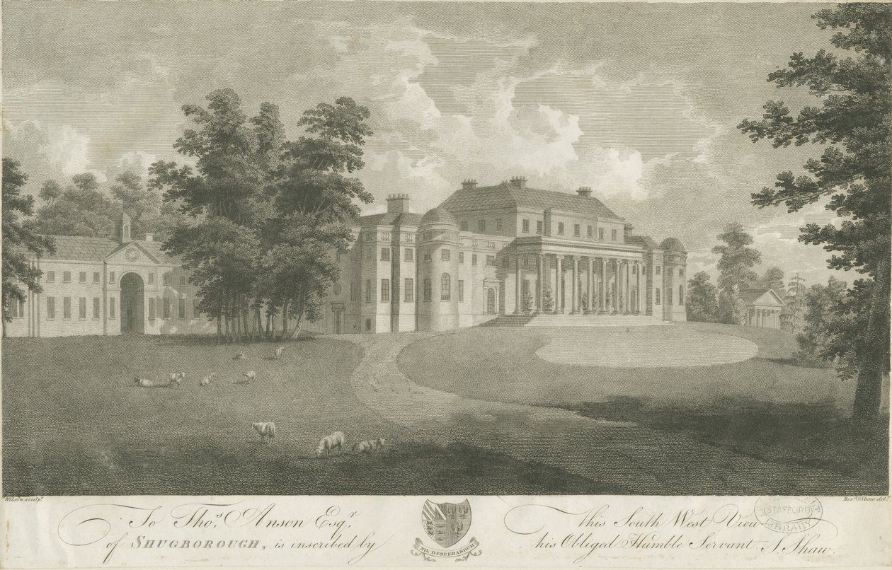 Shugborough Hall door Stebbing Shaw