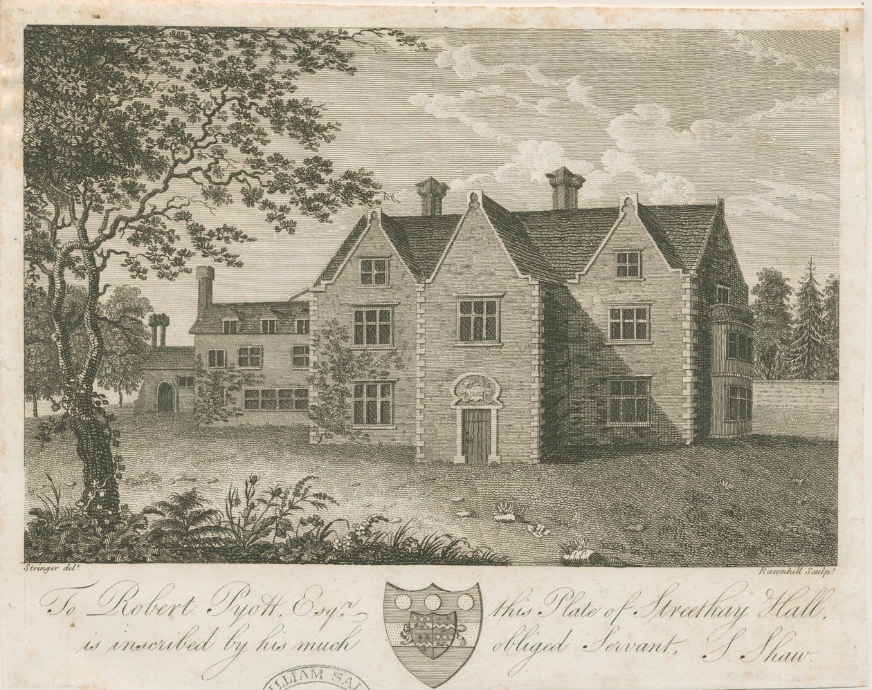 Streethay Hall door Stebbing Shaw