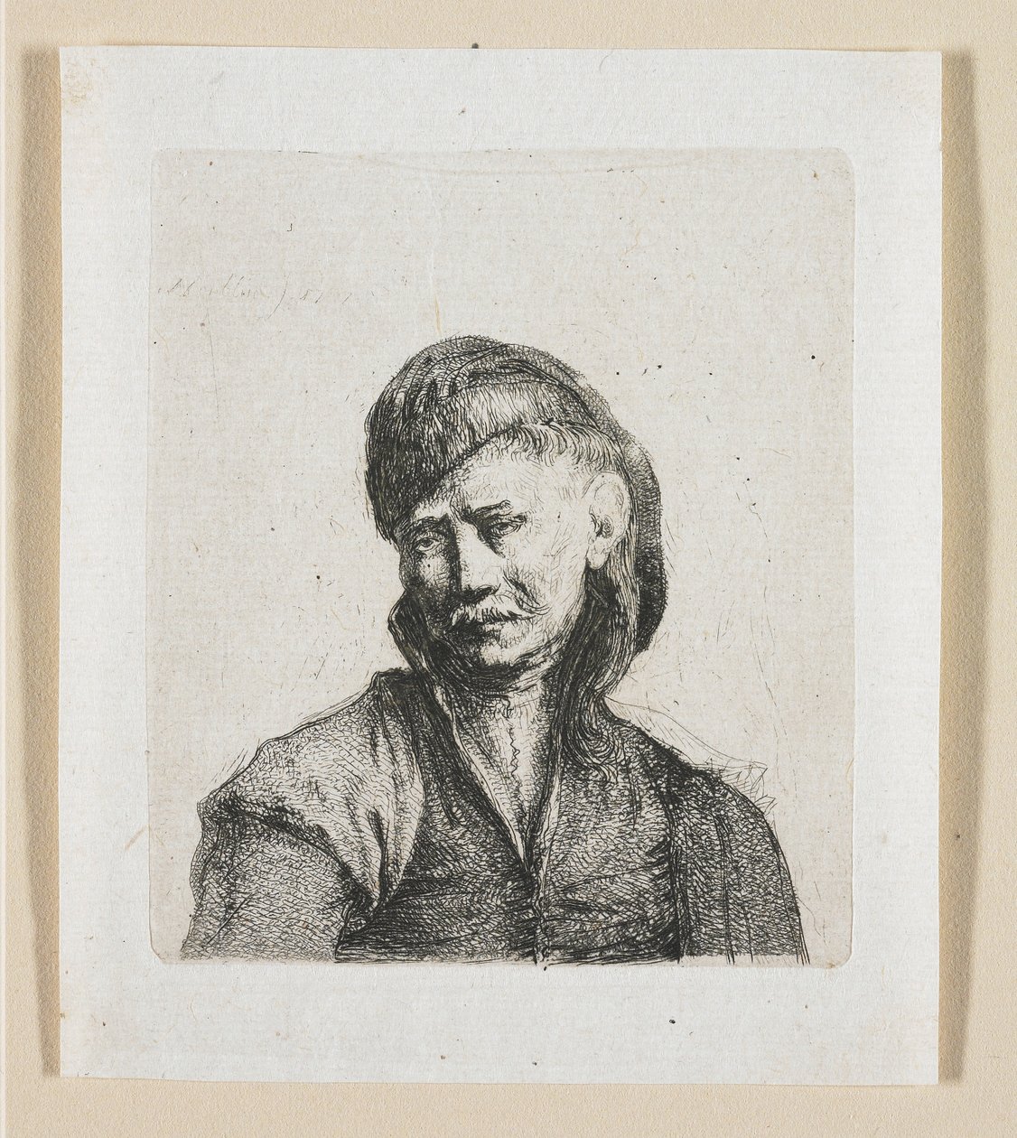 Buste van een Kozak door Stefan Juliusz Norblin de la Gourdaine