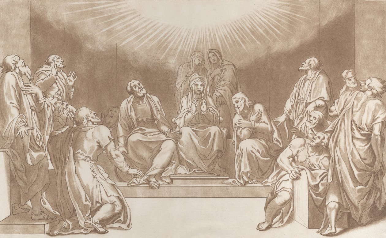 Nederdaling van de Heilige Geest, 1760-90 door Stefano Mulinari