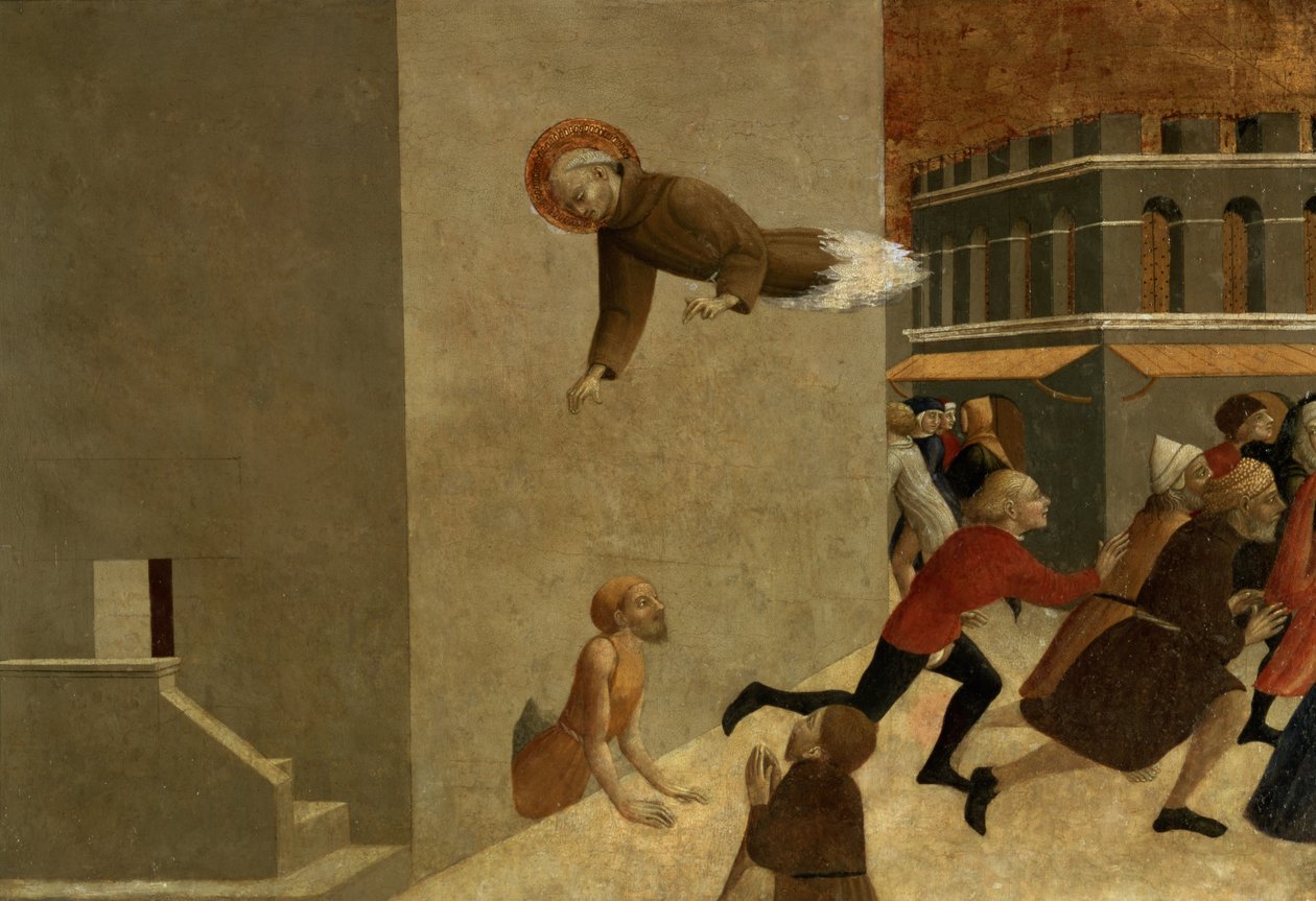 De Zalige Ranieri Rasini bevrijdt de Armen uit de Gevangenis in Florence, predellapaneel van het polyptiek van San Francesco de Borgo San Sepolcro, 1437-44 door Stefano Sassetta
