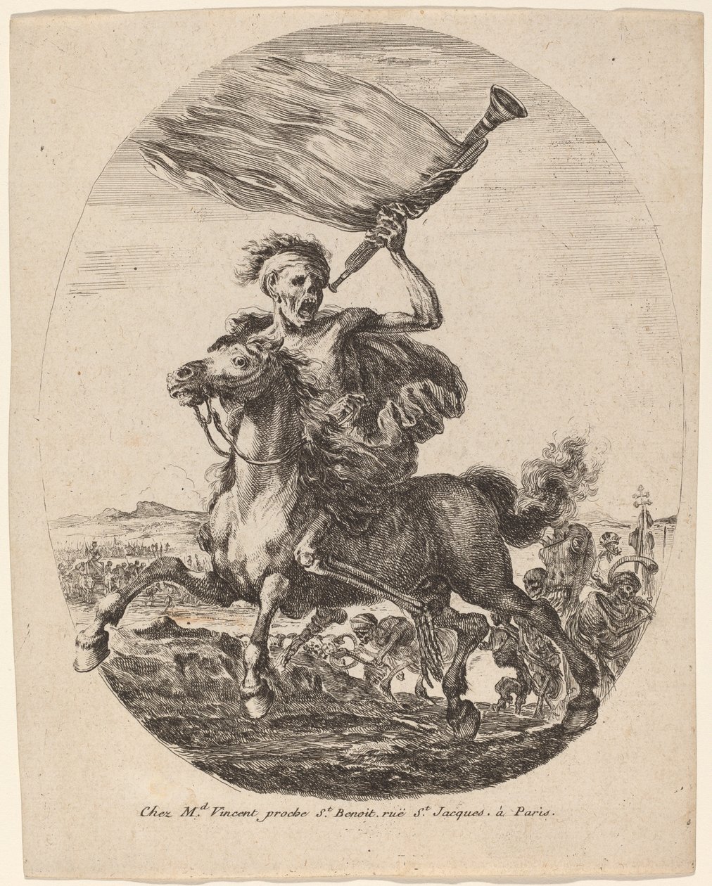 Dood te paard door Stefano della Bella