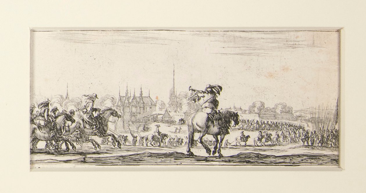 Dessins de quelques Conduites de Troupes, set van twaalf etsen door Stefano della Bella